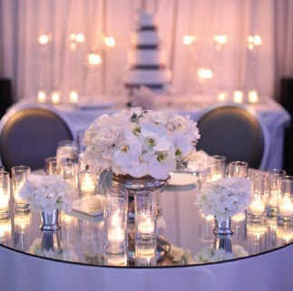 36 Best Mirror Centerpiece Ideas Images On Pinterest Flower Mirrored Table Top Candles And Orchid Centerpiece Alexanevents