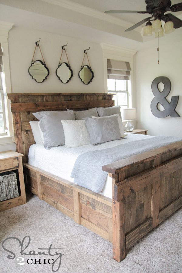 diy king size bed free plans | salvage store | pinterest | bedroom