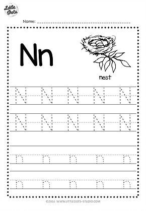 free letter n tracing worksheets tracing worksheets preschool