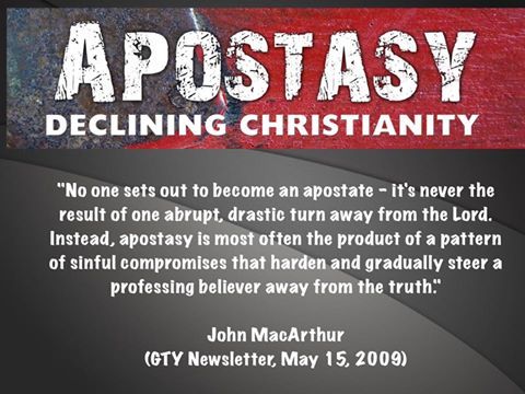 John MacArthur On How Apostasy Occurs John MacArthur On How Apostasy Occurs