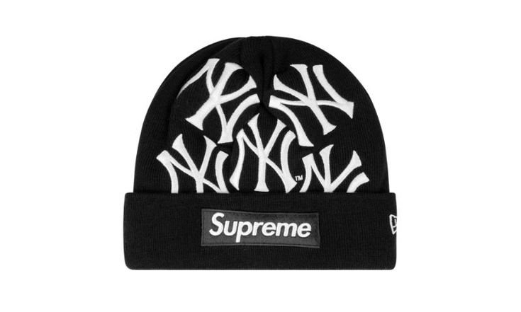 New York Yankees Box Logo Beanie オンラインストア早割 BEANIE Era New Yankees York New Supreme ニットキャップ/ビーニー