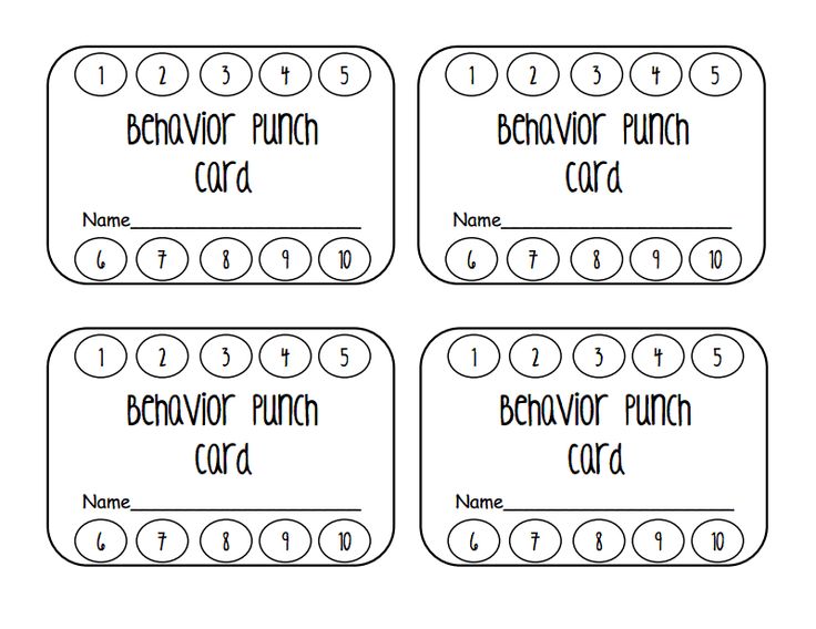 punch card designs