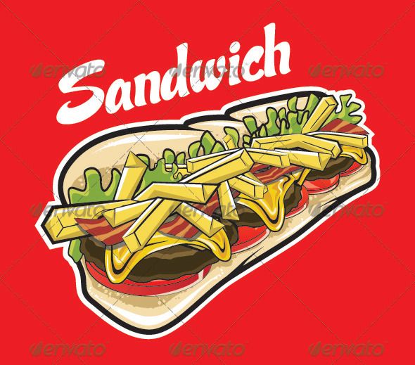 Sandwich Sandwiches Advanced Typography Logo Restaurant sandwich-sandwiches-advanced-typography-logo-restaurant