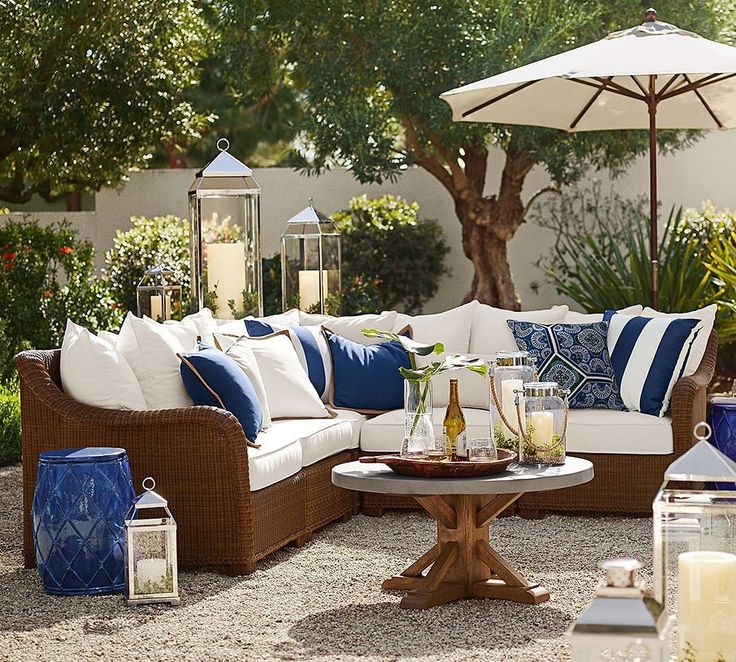 Build Your Own - Palmetto All-Weather Wicker Sectional Components