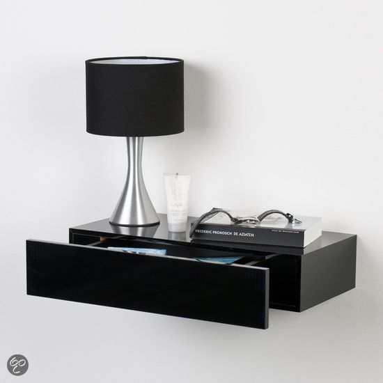 Duraline Xl10 Wandplank Met Lade Hoogglans Zwart 48 Cm Duraline Xl10 Wandplank Met Lade Hoogglans Zwart 48 Cm Slaapkamer In 2018 Pinterest Shelves Drawers En Drawer