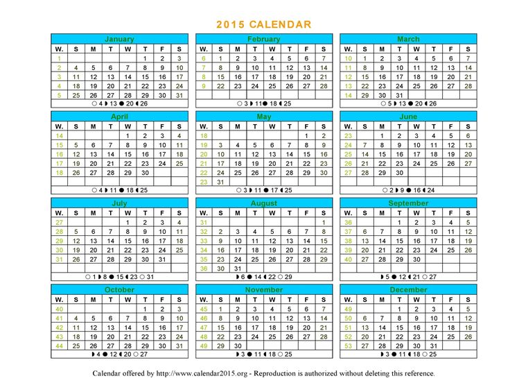 calendar template 2015 word