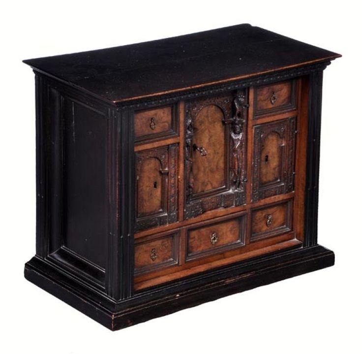 12 Best Antique Table Top Collectors Cabinets That We Sell Images On Formerly the Property of the Late Baron Osy de Zegwaart - A Fine Late Century Antique Walnut Table Cabinet - 12 Best Antique Table Top Collectors Cabinets That We Sell Images On