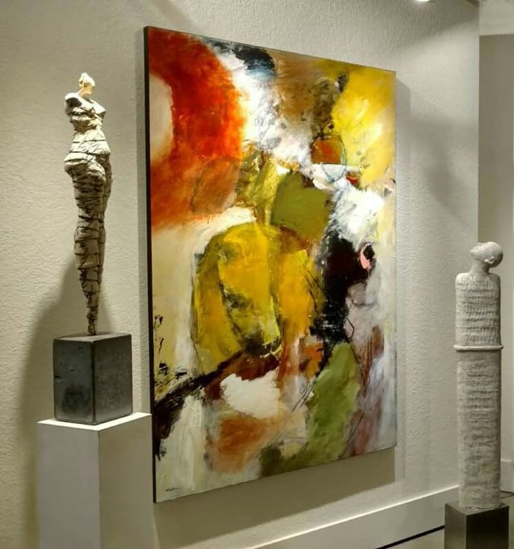 Christopher Mathie at 903 Gallery. Fabulous red and yellow abstract painting. I ...