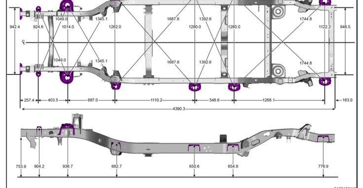 JL Frame, Body Openings and Gap & Flush Dimensions – 2018+ Jeep Wrangler  (JL) News and Forum –  | Jeep frame, Jeep, Jeep concept