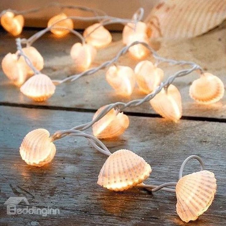 197in Shells String Lights 30 Bulbs Waterproof and Eco-friendly LED Lights 197in Shells String Lights 30 Bulbs Waterproof and Eco-friendly LED Lights