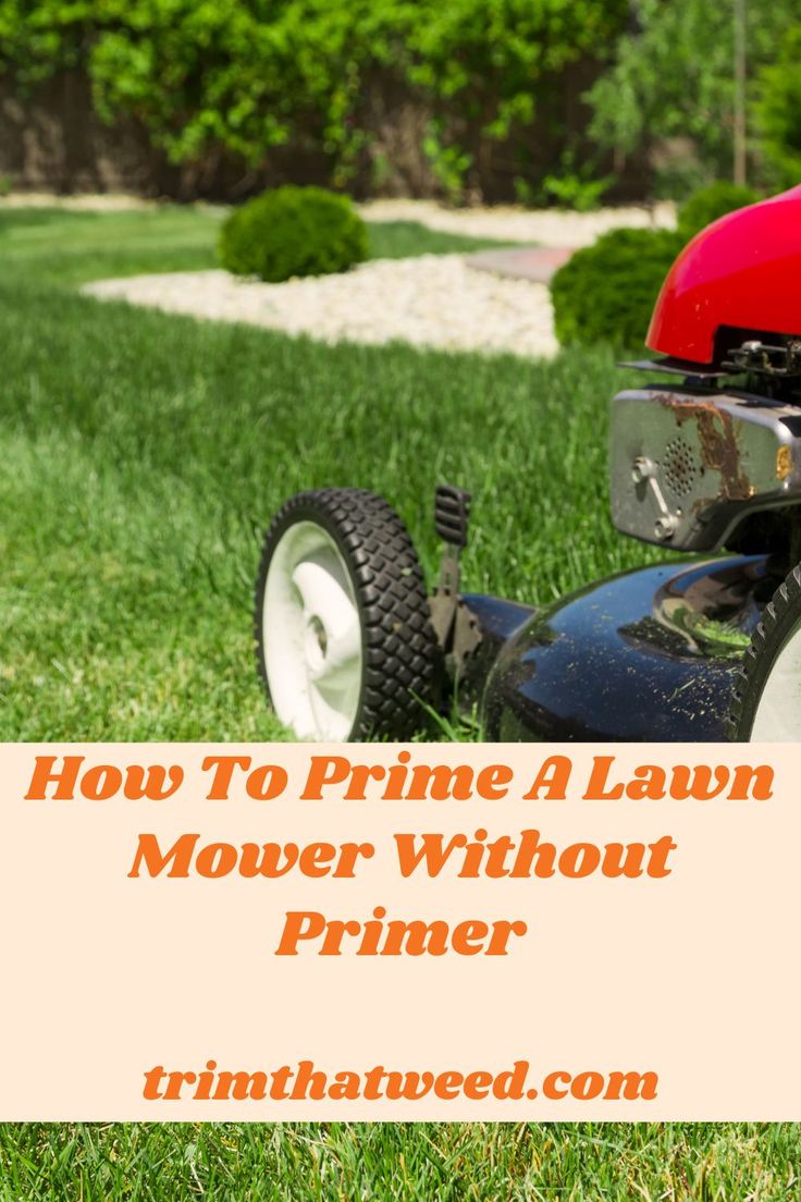 How To Prime A Lawn Mower Without Primer in 2021 | Mower, Lawn mower, Lawn How To Prime A Lawn Mower Without Primer Bulb