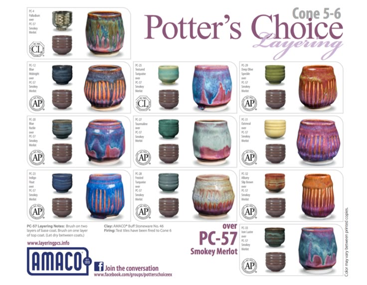 amaco celadon glaze combinations amaco glaze chart