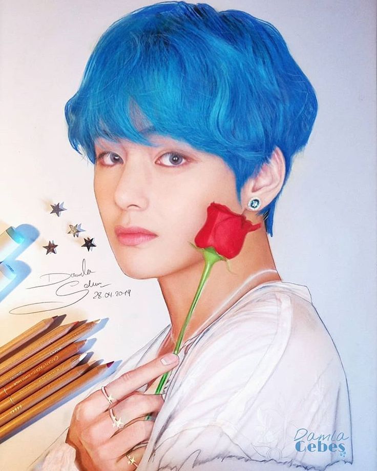 Damla Gebeş💦🧸 on Instagram: “My new drawing of Kim Taehyung (V) from