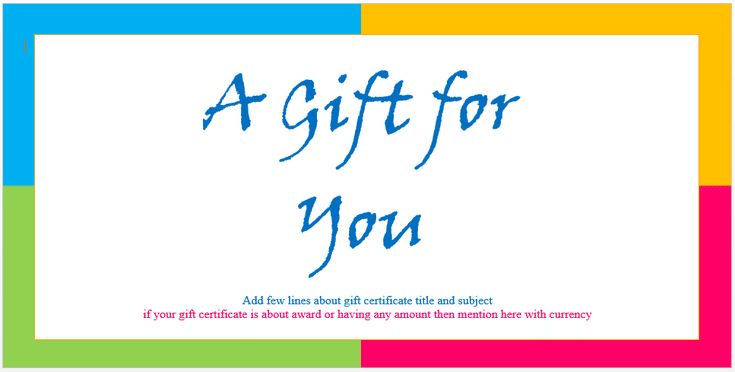 Create a Gift Certificate with These Free Microsoft Word Templates - gift certificate word Create a Gift Certificate with These Free Microsoft Word Templates - gift certificate word