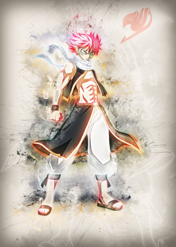 FAIRY TAIL Japanese Hot Anime Art Scroll Silk Poster Wall Decoration 01