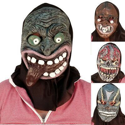 Plastic Mask Costume Halloween Party Movie Props Decor Full Face Mask Cosplay #a...