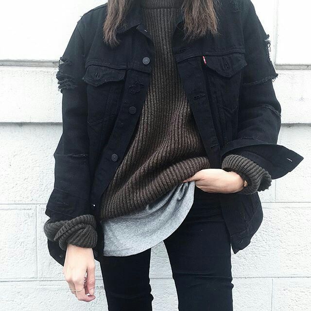 Best 25+ Black Denim Jacket Womens Ideas On Pinterest Womens BEST OF 2015. Black DenimSoft GrungeGrunge StyleAutumn ... - Best 25+ Black Denim Jacket Womens Ideas On Pinterest Womens