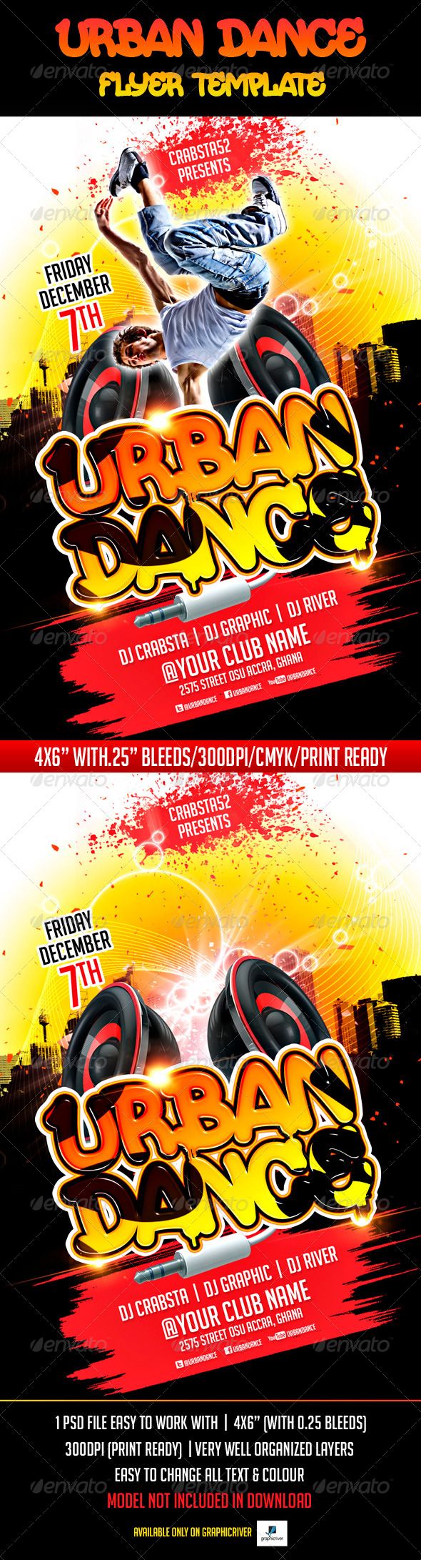 upcoming events flyer template