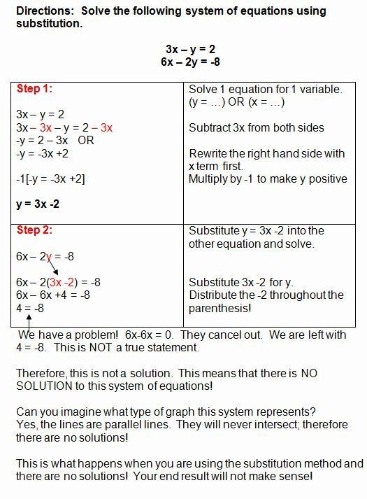 elimination method worksheet with answers