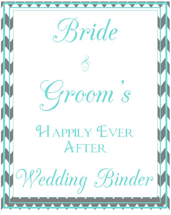 Ultimate Wedding Planner PERSONALIZED COVER PAGE Wedding Binder Set