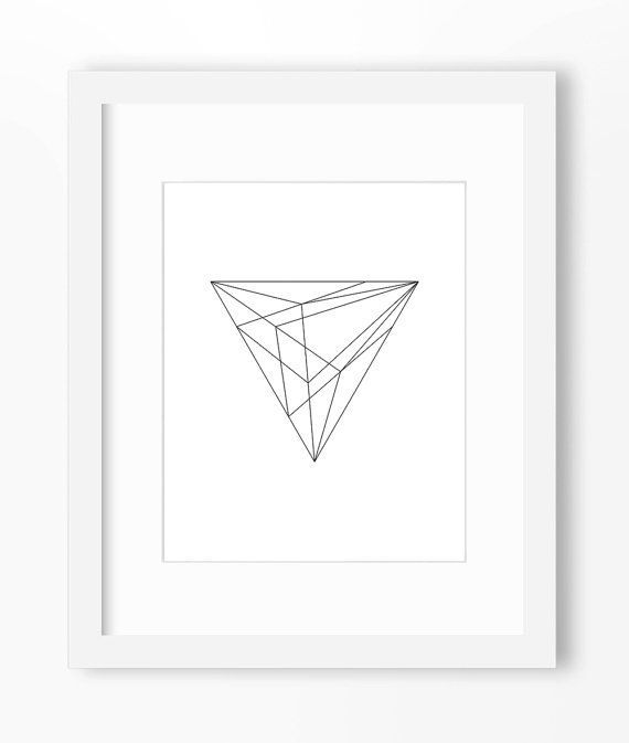 Geometric Print Minimalist Art Geometric Shape Print by Abodica #elementaryMath