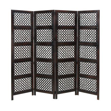 A Stylish Wood 4 Panel Screen Brown Products In 2019 A Stylish Wood 4 Panel Screen Brown Products In 2019