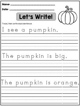fall handwriting practice sentences md free and paid products handwritting practice