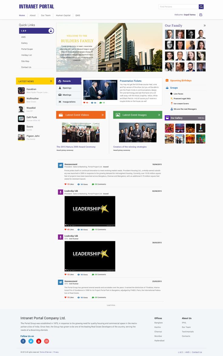 microsoft sharepoint site examples
