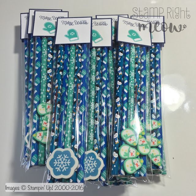 Stampin Up Christmas Craft Fair Ideas Part - 28: Pencil U0026 Eraser Pack Tutorial With Stampinu0027 Up!