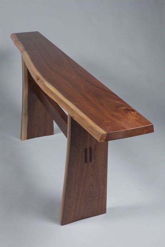 Live Edge Trestle Hall Table Liveedgewoodprojects Wood Live Edge Trestle Hall Table Liveedgewoodprojects