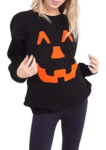 Islander Fashions Dames Halloween Citrouille Tricot Pull Hommes - air conditionne maison prix Islander Fashions Dames Halloween Citrouille Tricot Pull Hommes - air conditionne maison prix