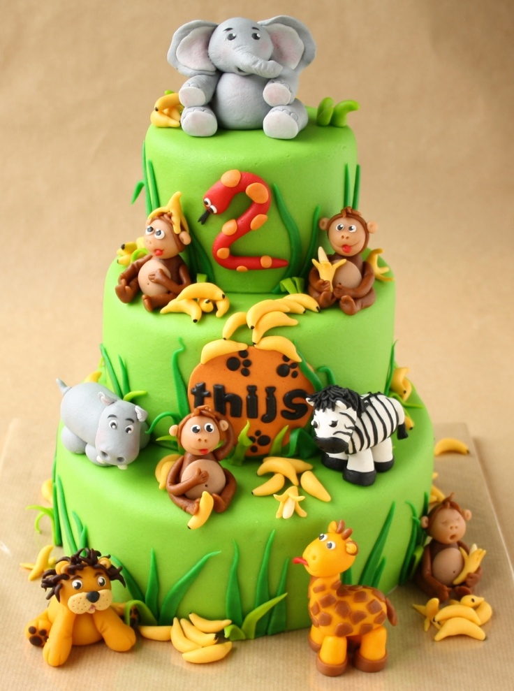Safari Themed Birthday Cake Safari Themed Birthday Cake