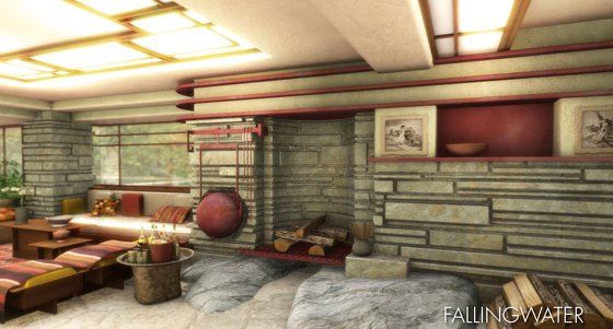 frank lloyd wright falling water house interior images | margy's frank lloyd wright falling water house interior images | margy's
