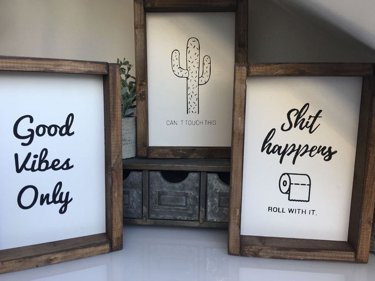 Bilderrahmen *Handmade* Holz Spruch Farmhouse Vintage Shabby Industrial Landhaus...