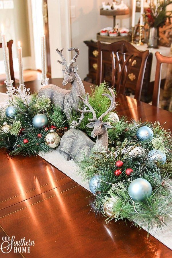 Christmas Home Tour with lots of traditional French farmhouse ideas! #$christmas...