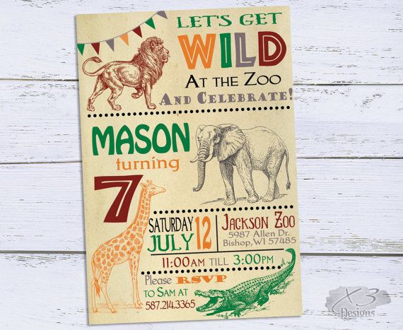 zoo birthday invitations jungle 1st birthday invitations 7th