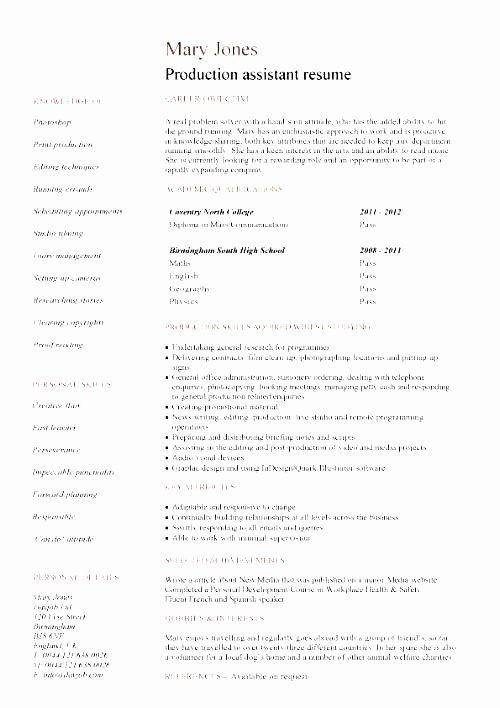 production assistant job description resume beautiful production assistant job description resume