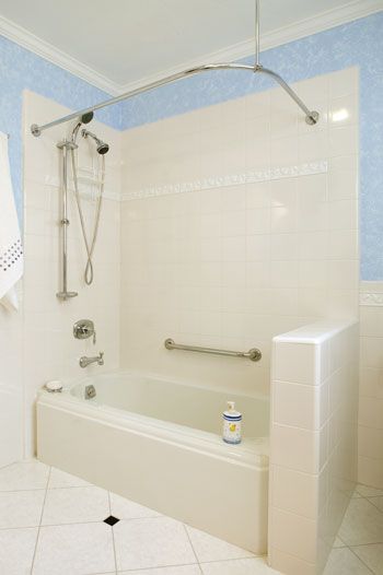 Shower Curtain Ideas best 25+ curved curtain rod ideas that you will like on pinterest Shower Curtain Ideas best 25+ curved curtain rod ideas that you will like on pinterest