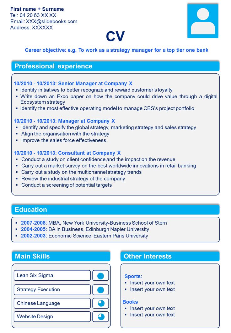 resume power point