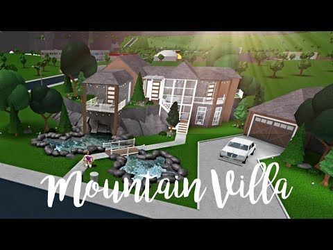 pics Bloxburg Hillside Mansion Aesthetic Bloxburg Mountain House pinterest