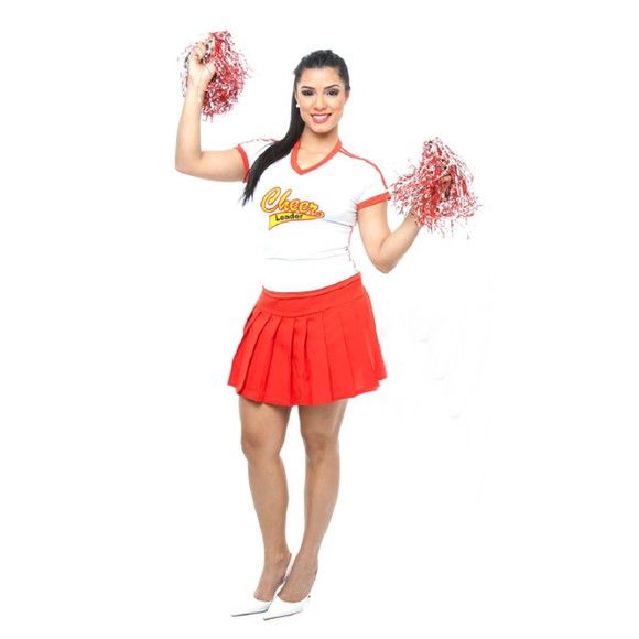 Fantasia Líder De Torcida Feminina Carnaval Elo7 Fantasias Femininas Fantasias Feminino