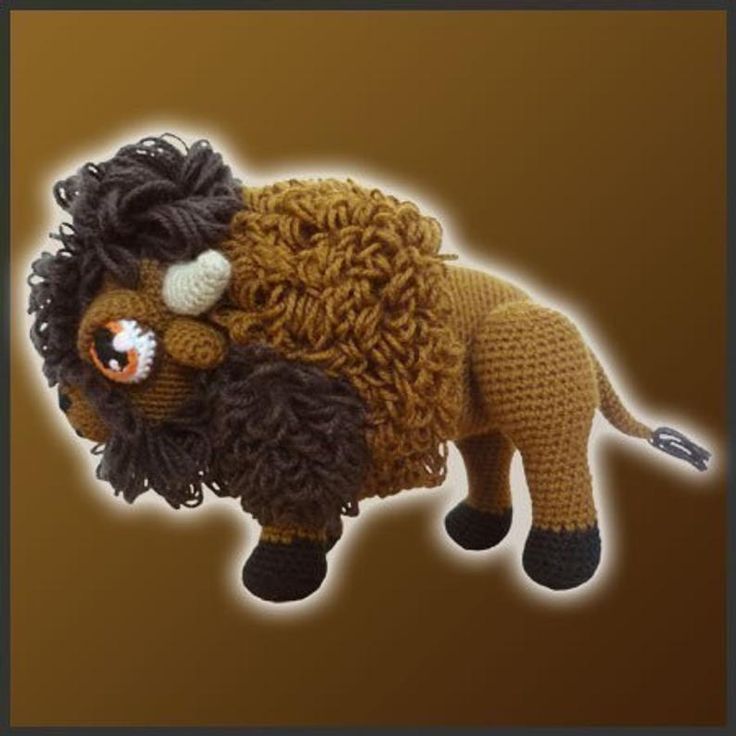 Amigurumi Pattern Crochet American Bison Buffalo DIY Instant - Etsy