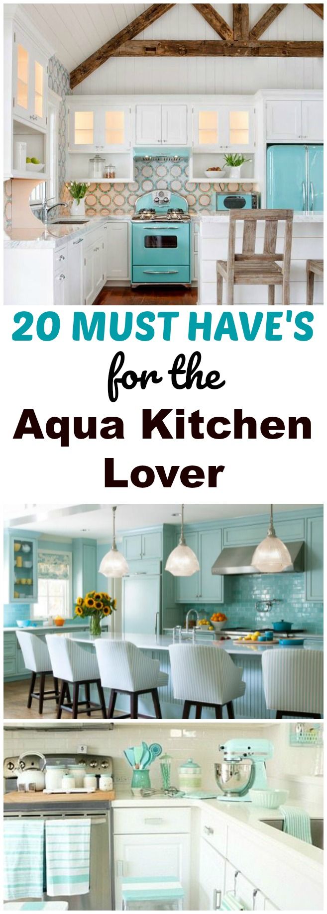 20 Gorgeous Turquoise Kitchen Accessories to Love