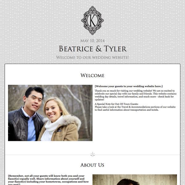 25 Best Wedding Website Designs Images On Pinterest Design Clic Wedding Website Design Black Tie By Weddingwire