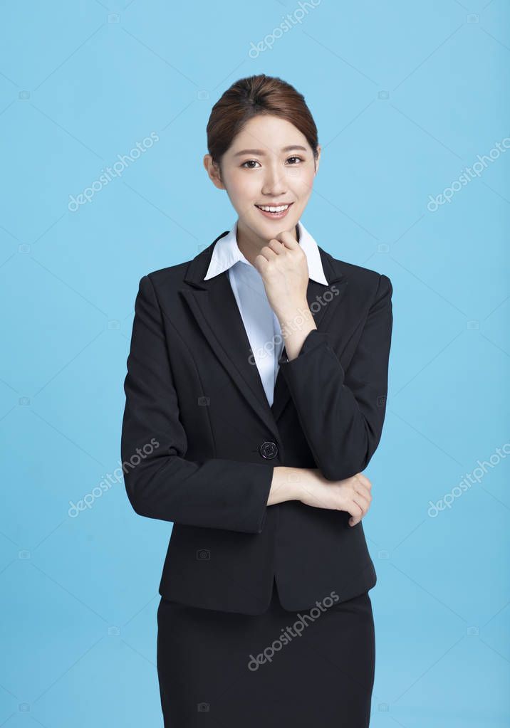 Portrait Of Smiling Asian Business Woman Stock Photo Spon