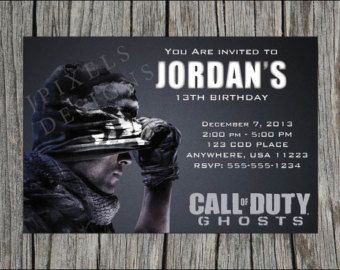 16 Best Call Of Duty Party Inspiration Images On Pinterest