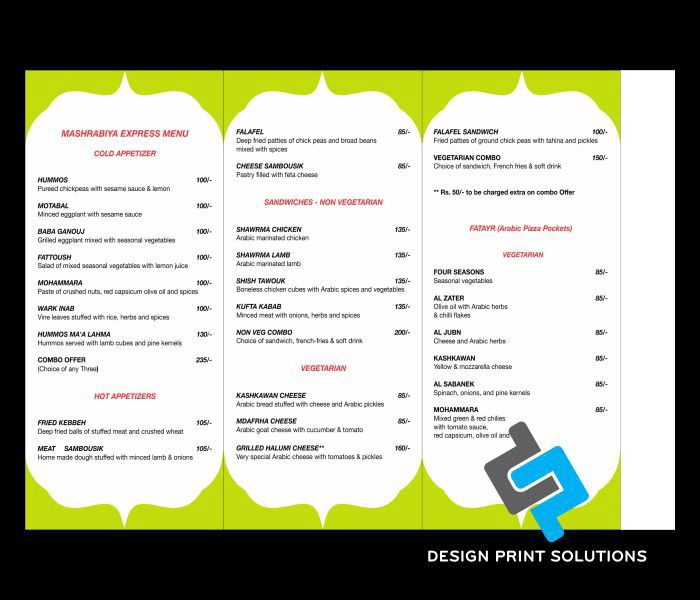 restaurant menus maker