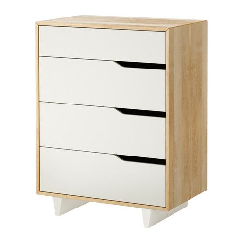 17 Best Ikea Bedroom Images On Pinterest Mandal 4 Drawer Chest Ikea Solid Wood A Hardwearing Natural Material