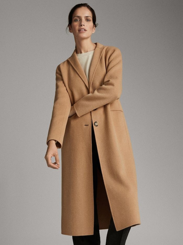 Abrigo Largo Lana Cinturón Mujer Massimo Dutti España Abrigos Abrigos Largos Mujer Abrigos Largos