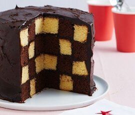 Checkerboard Cake Recipe Bbc Checkerboard Cake Recipe Bbc